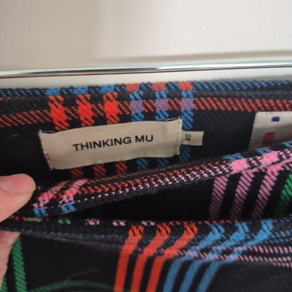 Plaid Cotton Mini Skirt - Picture 6 of 8